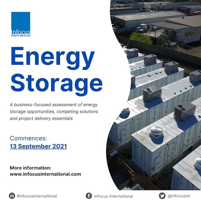 Infocus International Launches Online Masterclass on Energy Storage